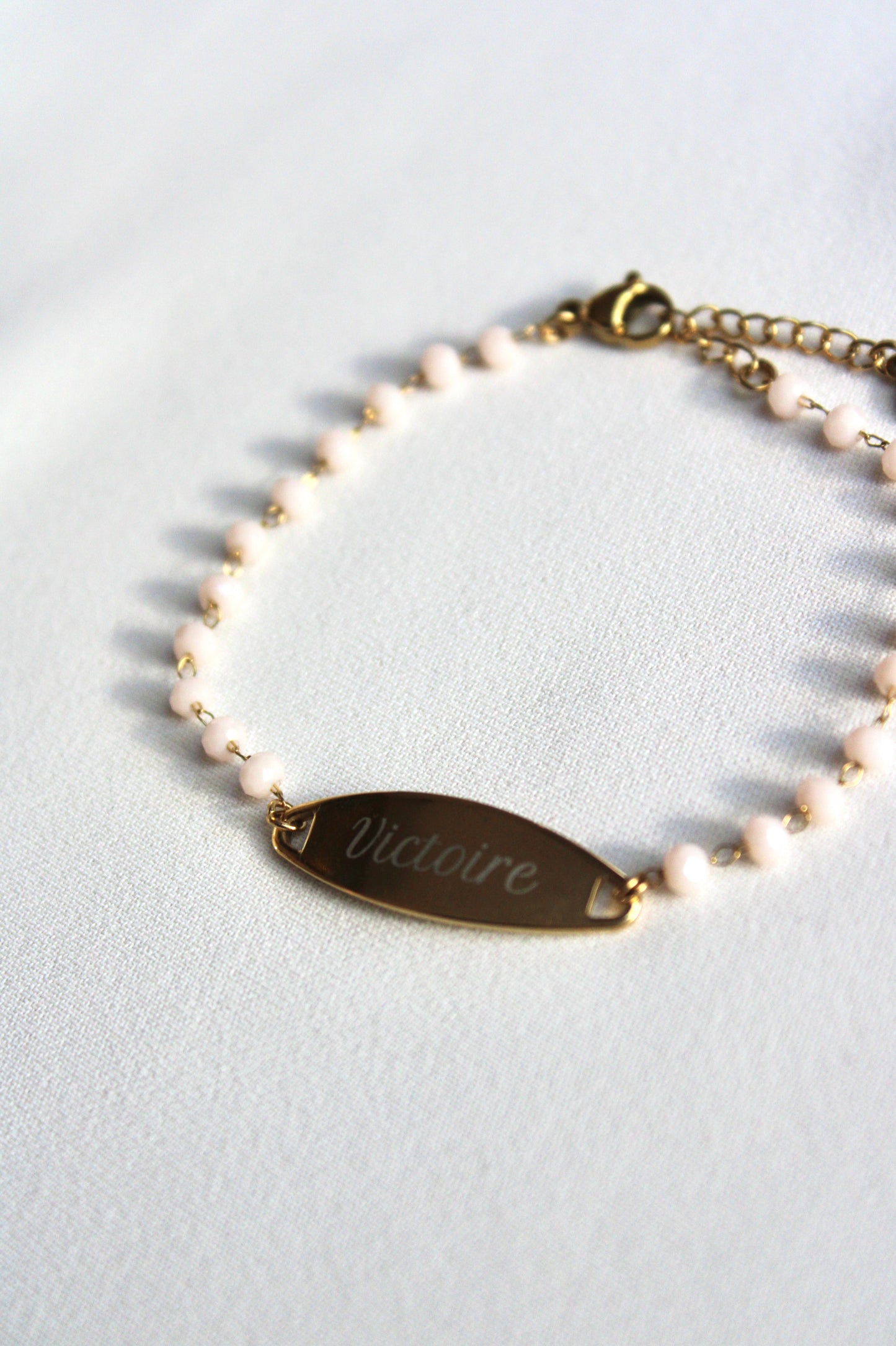 Bracelet gravée ROMANTIQUE (gourmette large) Les Bijoux De Claclou