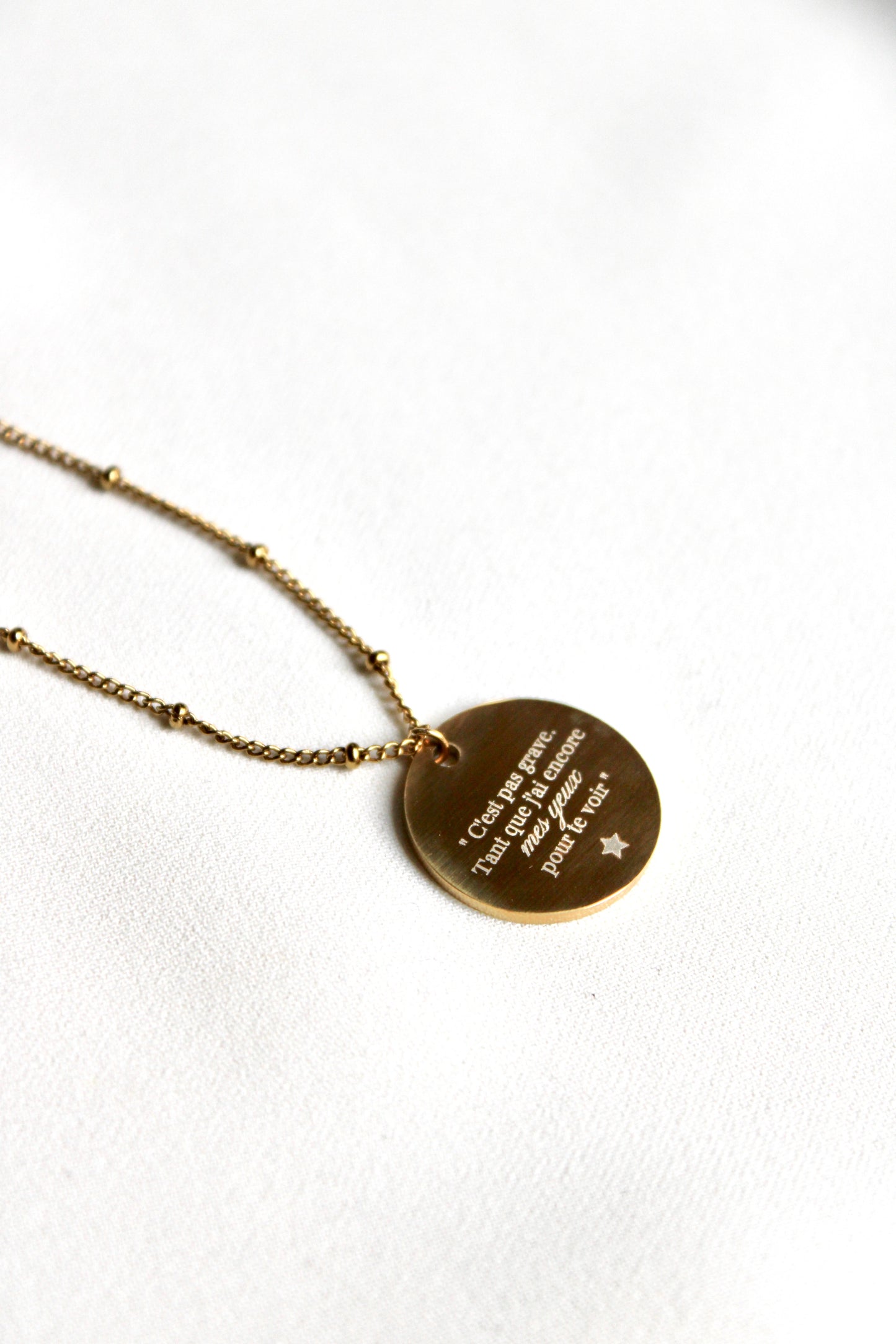 Collier pendentif UN HIVER POUR TE RÉSISTER Les Bijoux De Claclou