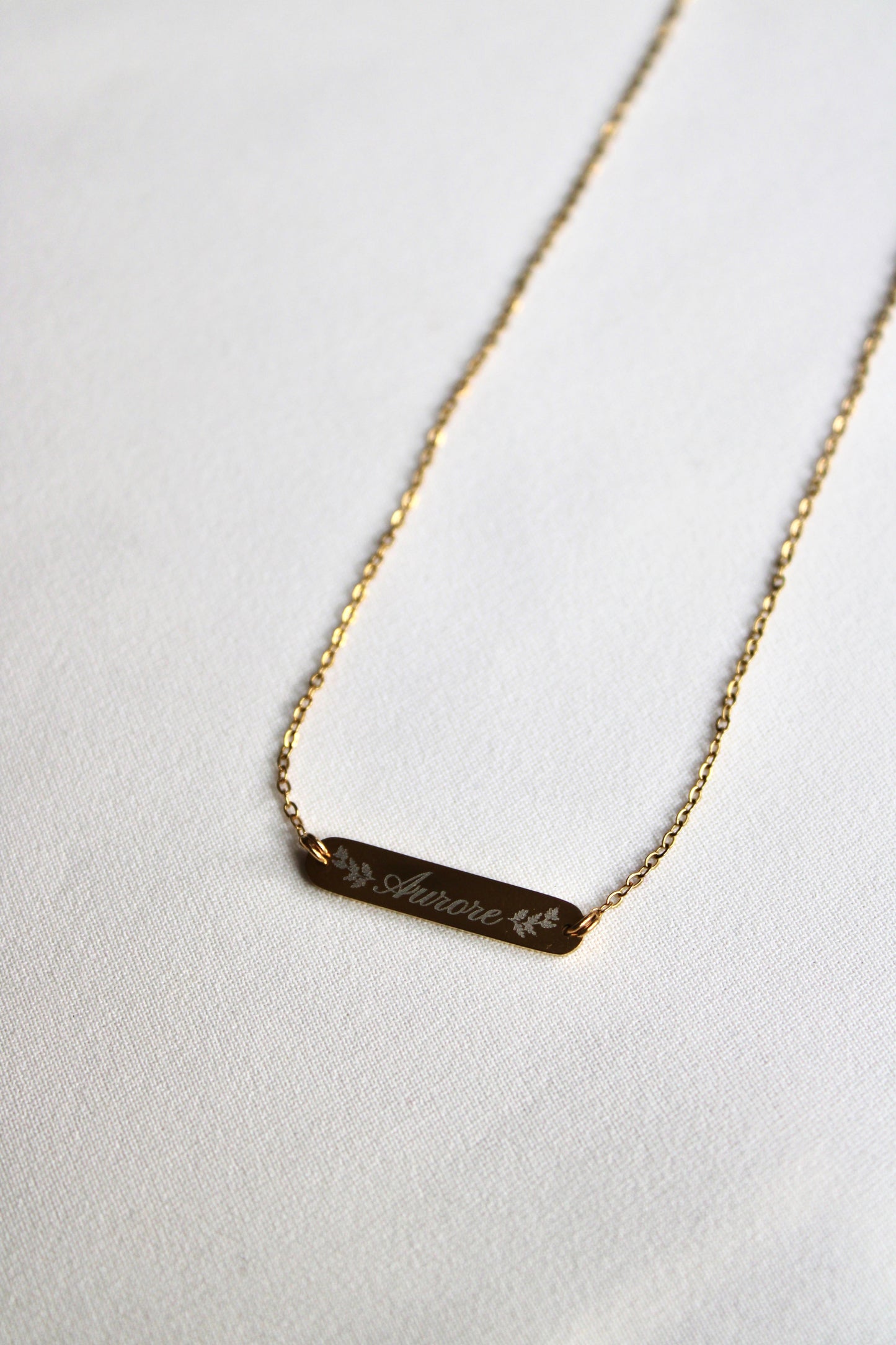 Collier gravée GRACIEUSE Les Bijoux De Claclou