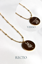 Collier gravé inspiré de livres  - Édition Littéraire Les Bijoux De Claclou