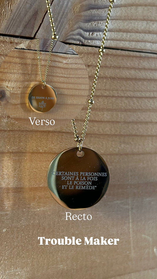 Collier pendentif Trouble Maker Les Bijoux De Claclou