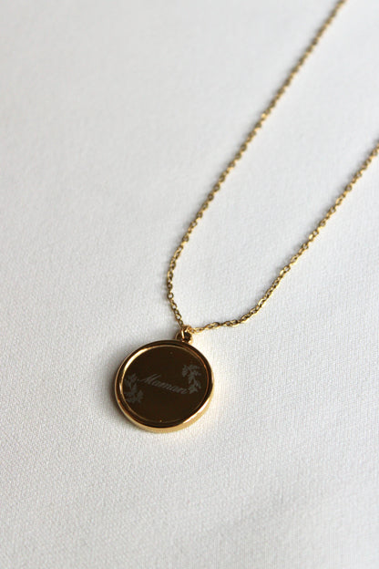 Collier gravé SOMPTUEUSE (collier maman) Les Bijoux De Claclou
