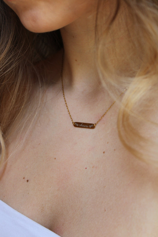 Collier gravée GRACIEUSE Les Bijoux De Claclou