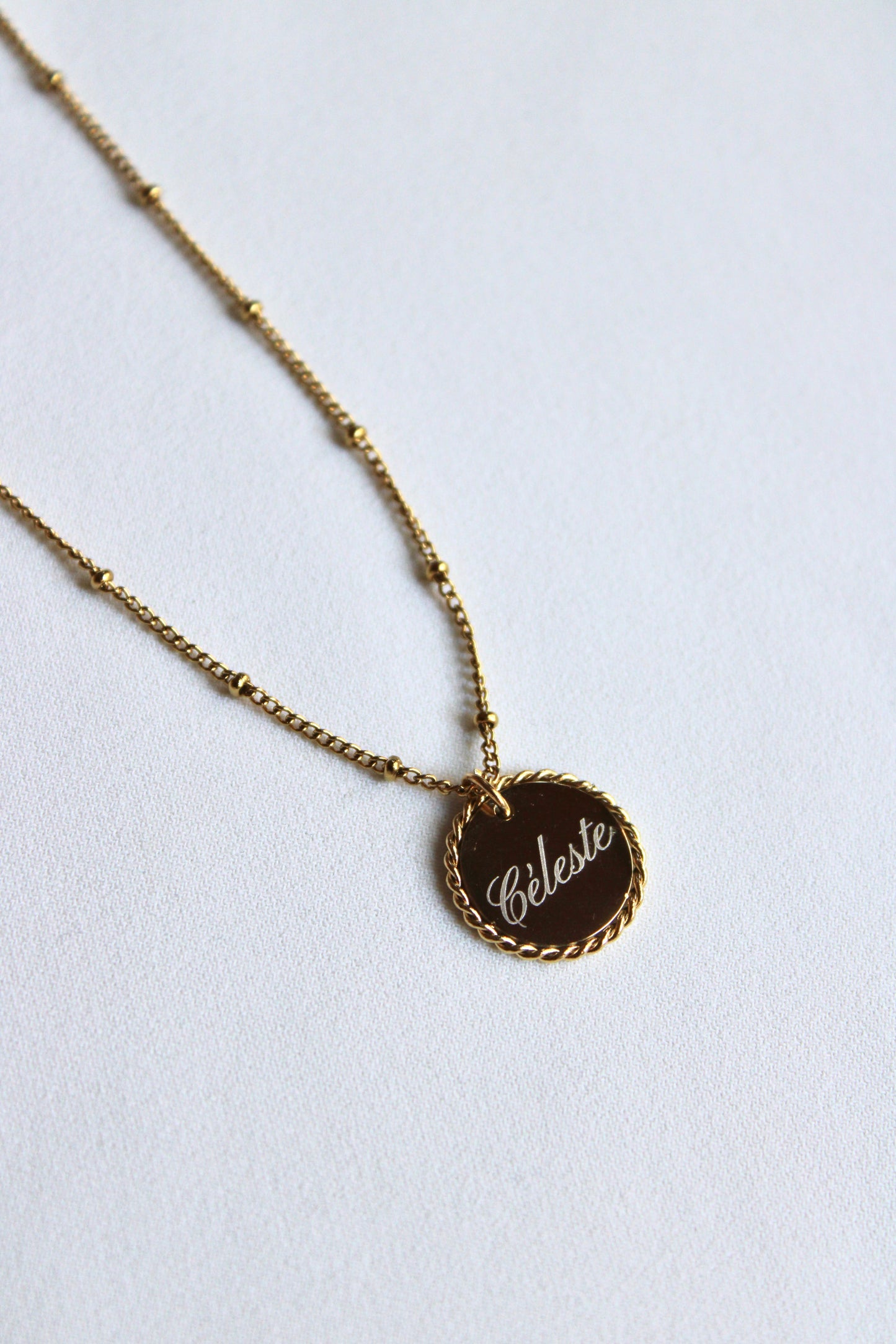 Collier gravé Chérie Les Bijoux De Claclou