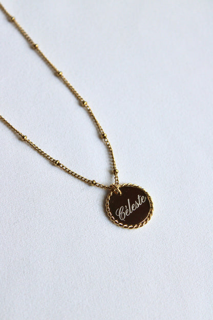 Collier gravé Chérie Les Bijoux De Claclou