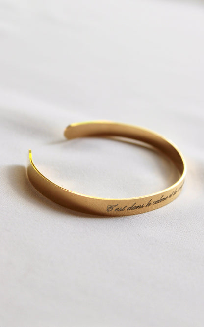 Jonc gravé DÉLICATE Les Bijoux De Claclou