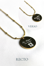 Collier gravé inspiré de livres  - Édition Littéraire Les Bijoux De Claclou