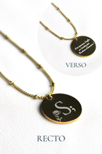 Collier gravé inspiré de livres  - Édition Littéraire Les Bijoux De Claclou