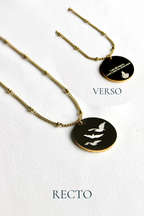 Collier gravé inspiré de livres  - Édition Littéraire Les Bijoux De Claclou