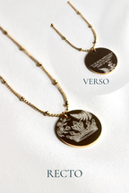 Collier gravé inspiré de livres  - Édition Littéraire Les Bijoux De Claclou