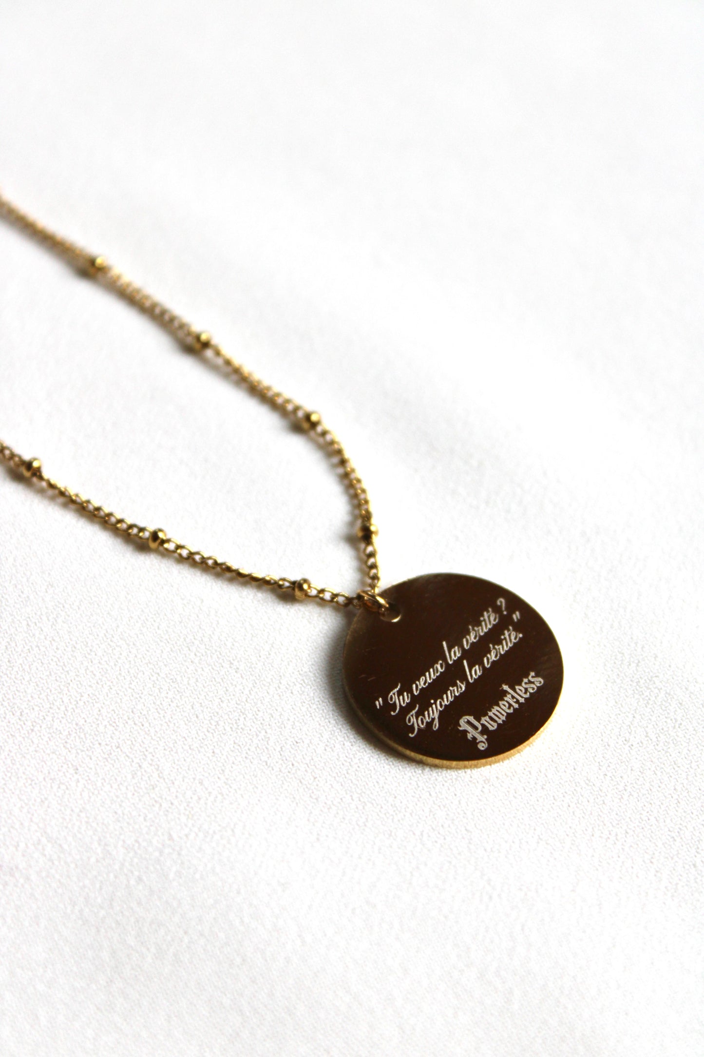 Collier pendentif POWERLESS Les Bijoux De Claclou