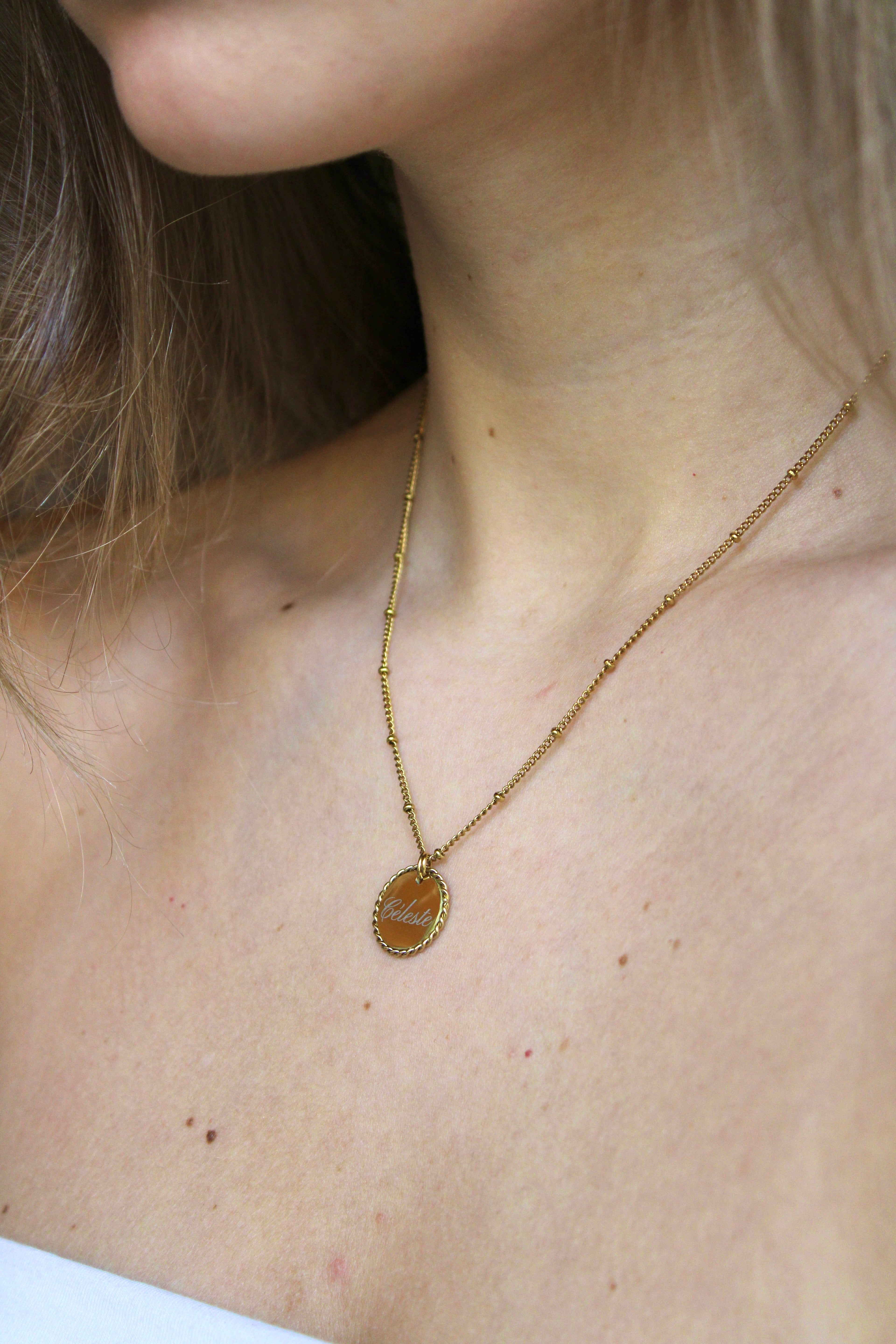 Collier gravé Chérie Les Bijoux De Claclou