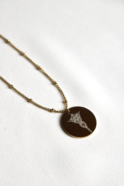 Collier pendentif LE SEIGNEUR DES ANNEAUX Les Bijoux De Claclou