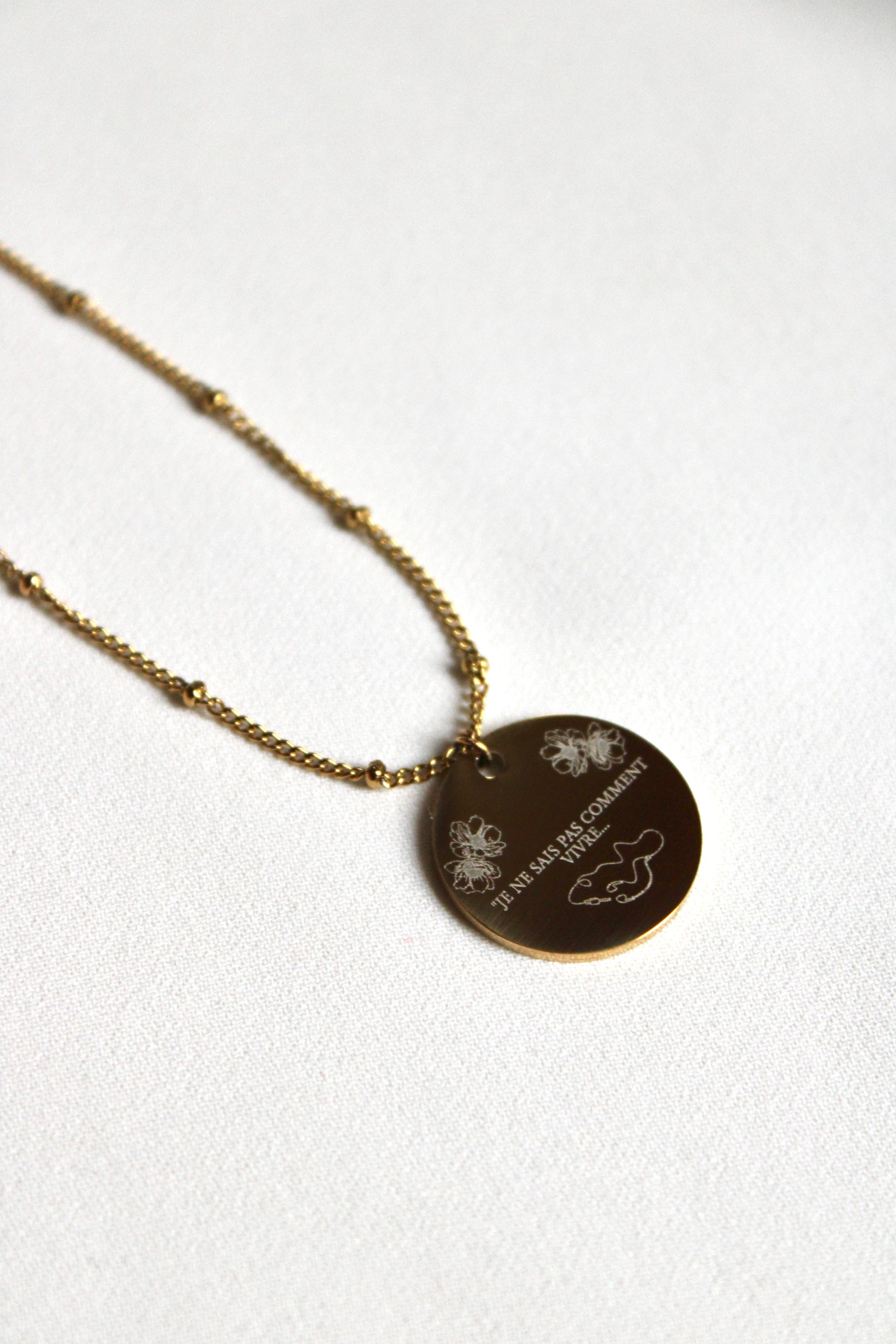 Collier pendentif UNDER COVER Les Bijoux De Claclou