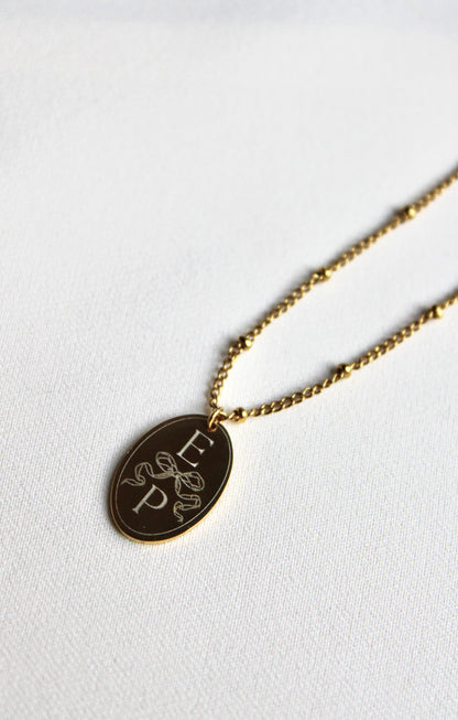 Collier gravé COQUETTE Les Bijoux De Claclou