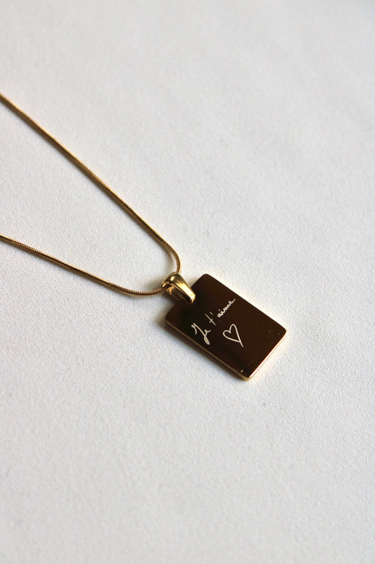Collier gravé AUTHENTIQUE Les Bijoux De Claclou