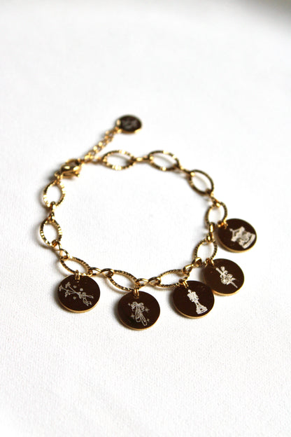 Bracelet breloques livres préférés Les Bijoux De Claclou