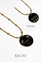 Collier gravé inspiré de livres  - Édition Littéraire Les Bijoux De Claclou