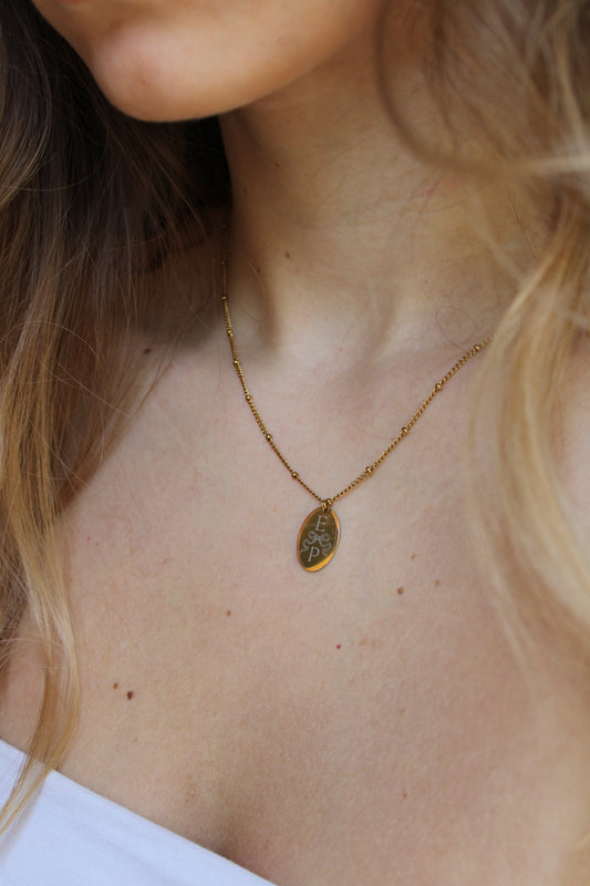 Collier gravé COQUETTE Les Bijoux De Claclou