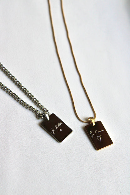 Collier gravé AUTHENTIQUE Les Bijoux De Claclou