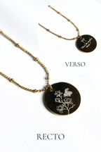 Collier gravé inspiré de livres  - Édition Littéraire Les Bijoux De Claclou
