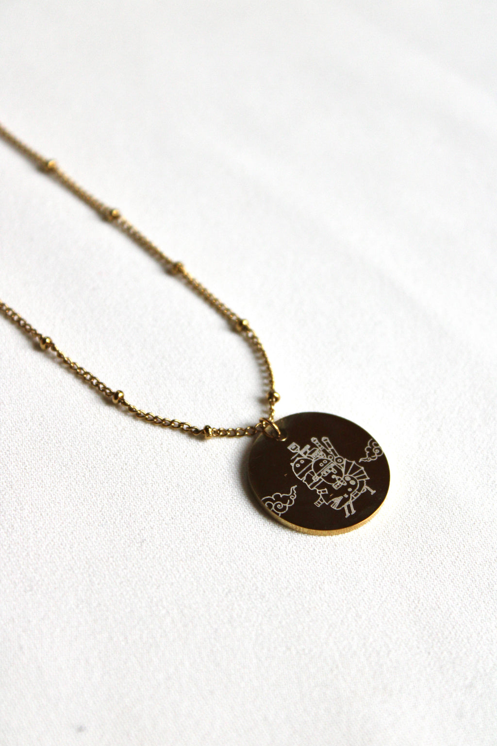 Collier pendentif LE CHÂTEAU AMBULANT Les Bijoux De Claclou