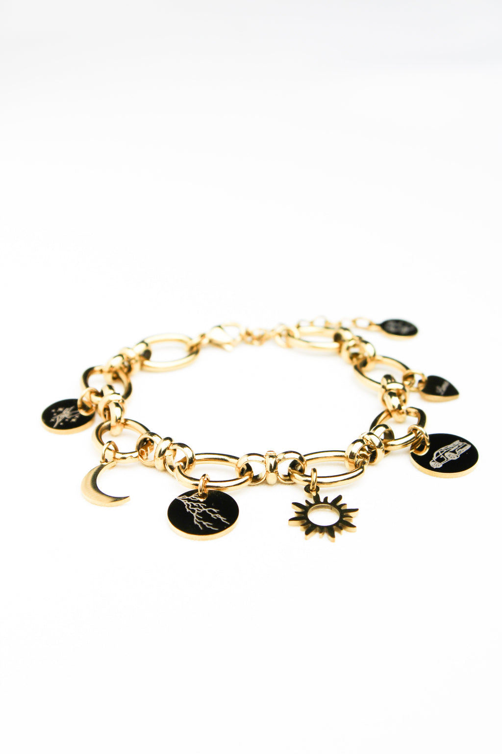 Bracelet Breloque Blanc dans Noir Les Bijoux De Claclou
