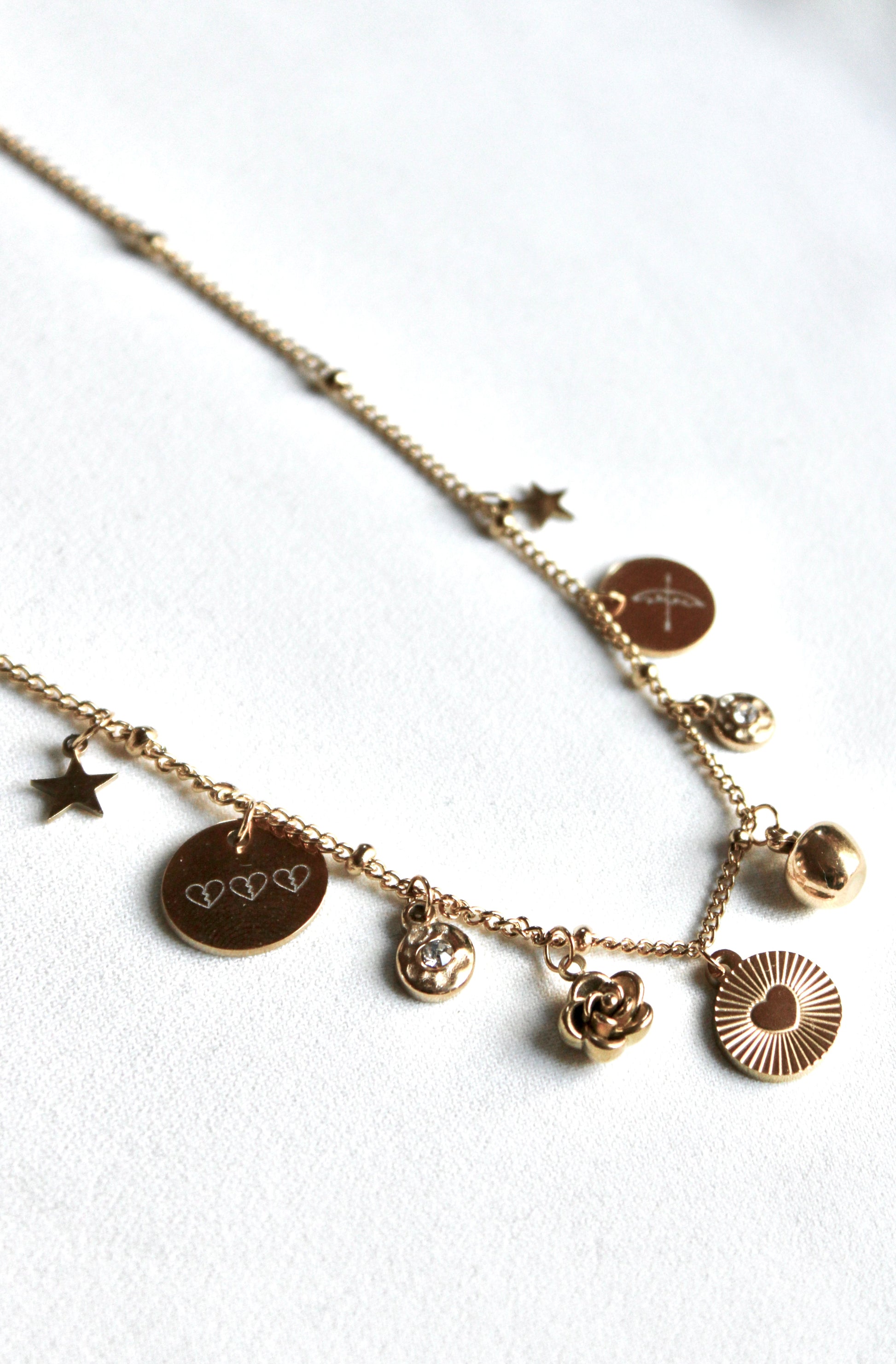 Collier breloques ONCE UPON A BROKEN HEART Les Bijoux De Claclou