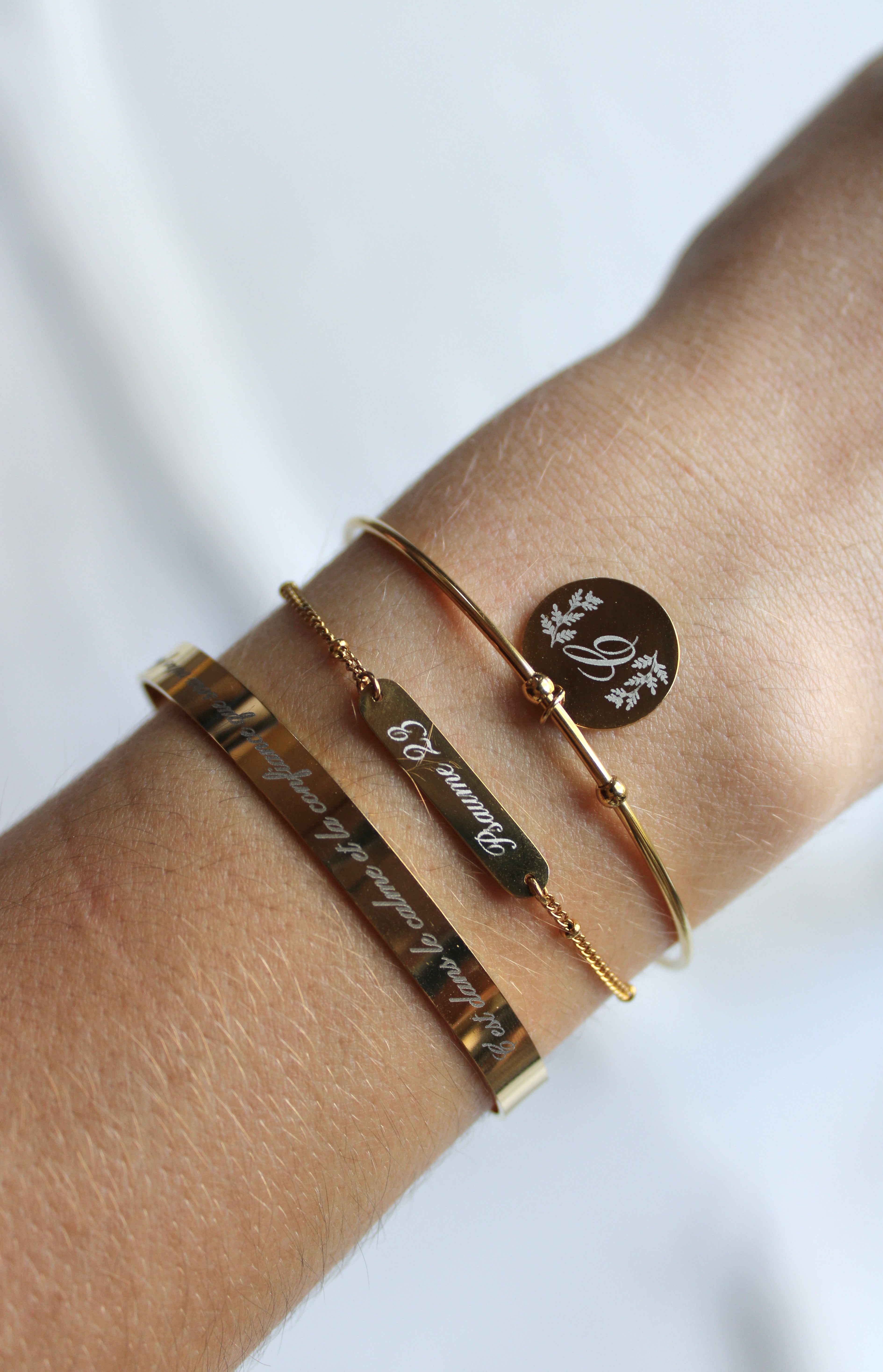 Jonc gravé DÉLICATE Les Bijoux De Claclou