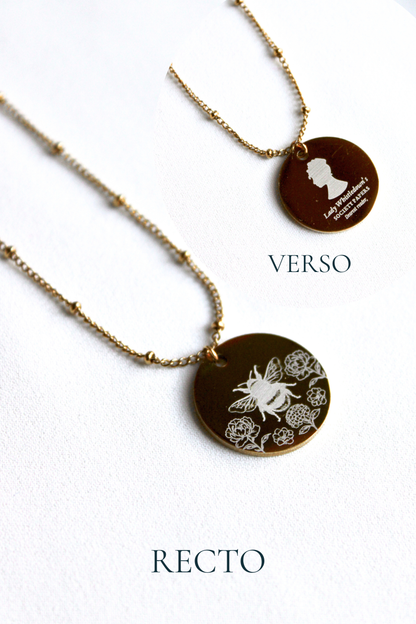 Collier gravé inspiré de livres  - Édition Littéraire Les Bijoux De Claclou