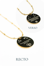 Collier gravé inspiré de livres  - Édition Littéraire Les Bijoux De Claclou