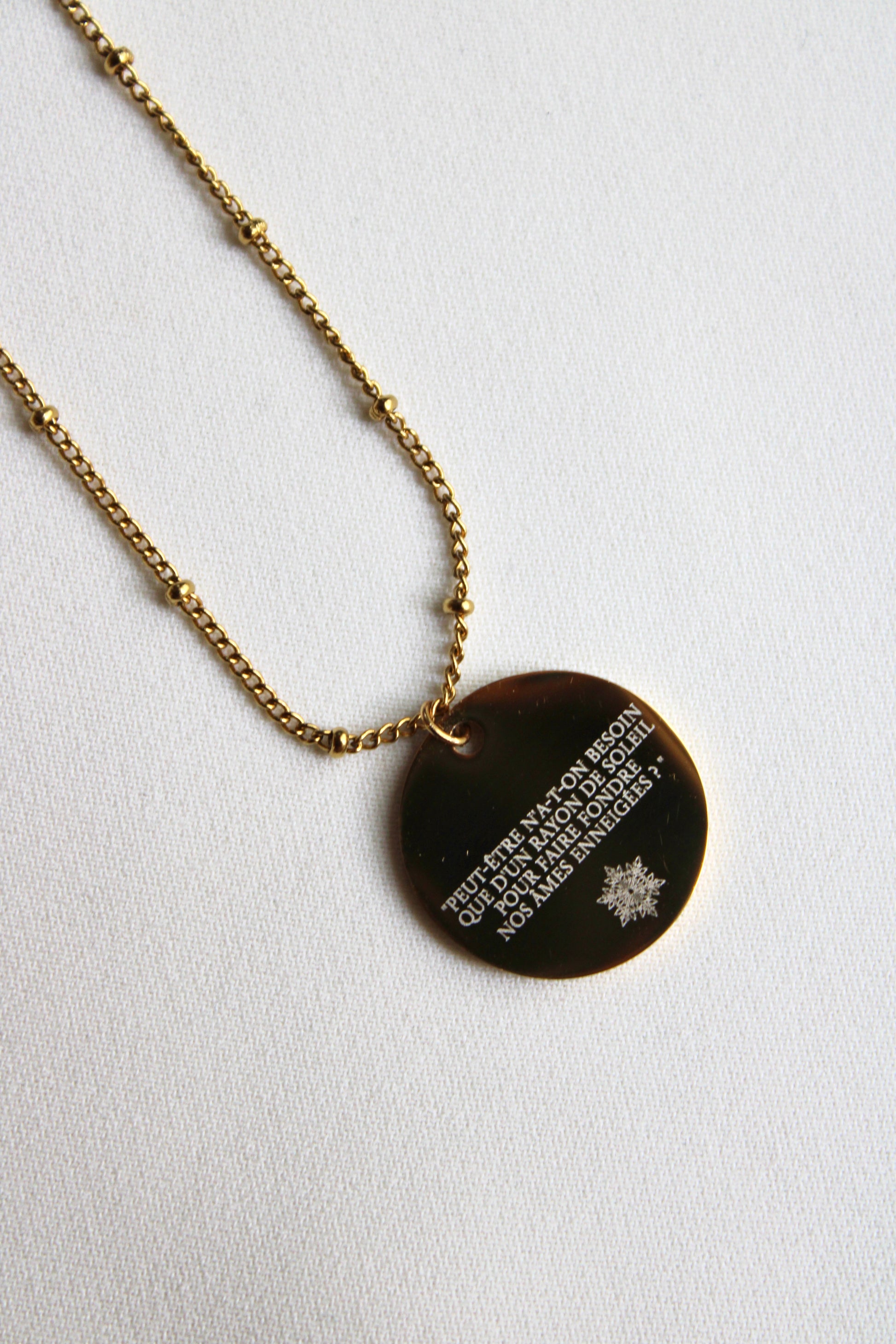 Collier pendentif NOS ÂMES ENNEIGÉES Les Bijoux De Claclou